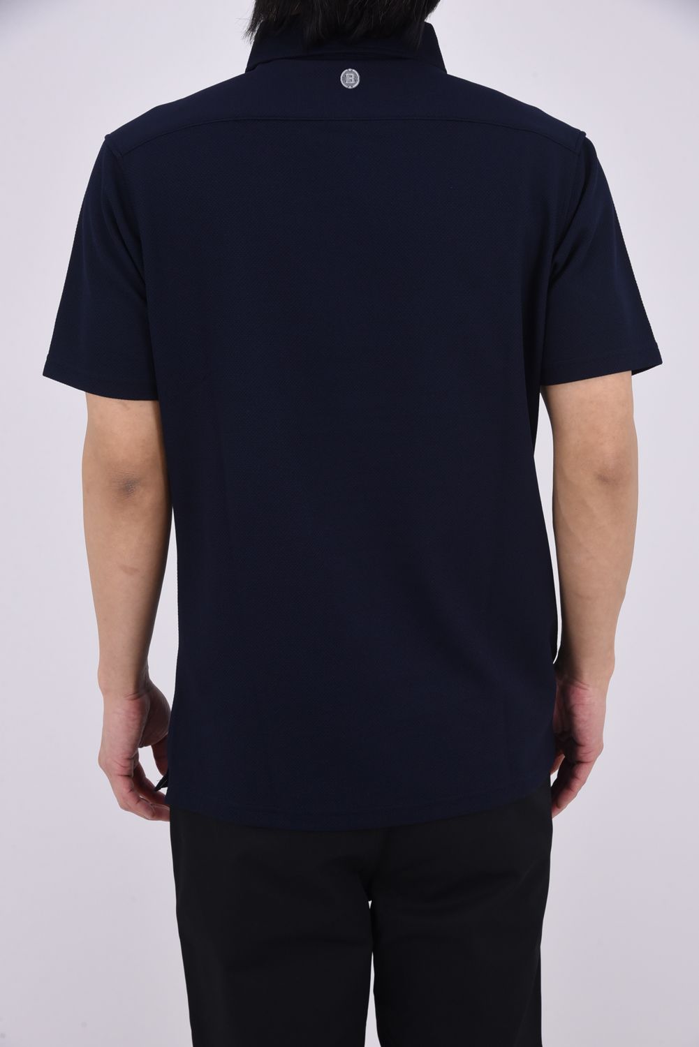 【26SS】 MEN'S DRESS BD SHIRT / ベーシック ボタンダウンカラー ポロシャツ (ネイビー)