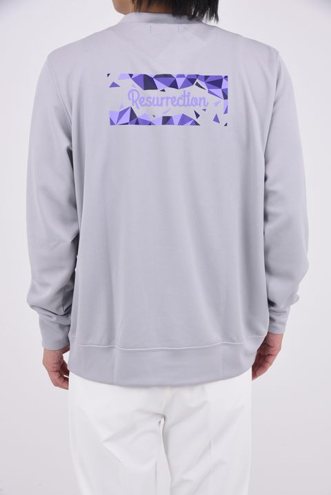 【25AW】 CUBISM LOGO CREW NECK SWEAT / ダンボールニット キュビズムロゴ クルーネックスウェット (グレー)*