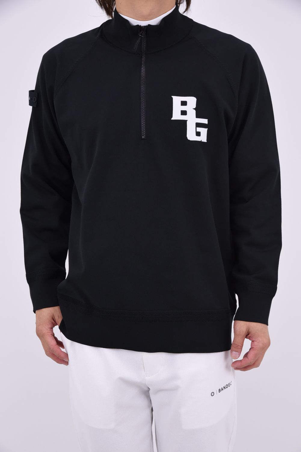 BRIEFING - 【26AW】 MEN'S PLANE KNIT HALFZIP / BGロゴ ハーフジップ