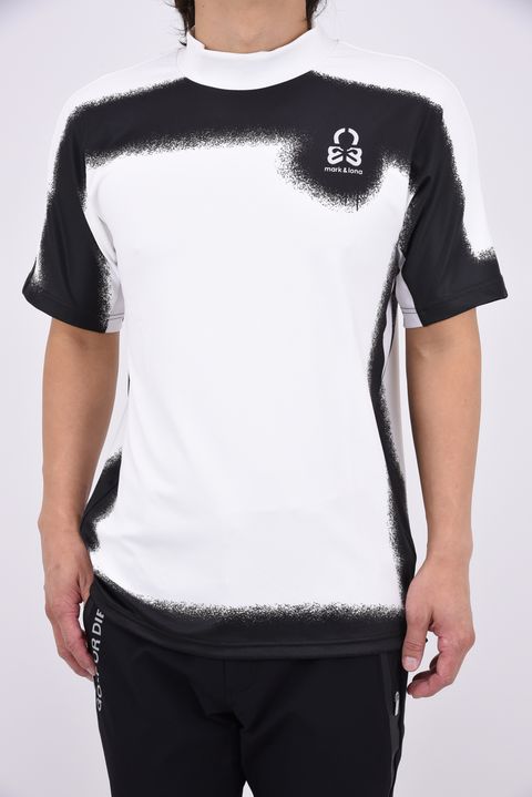 【2026AW 木村拓哉さん着用】 NOCTURNE MOCK NECK TEE / グラフィック モックネックTシャツ (ホワイト)