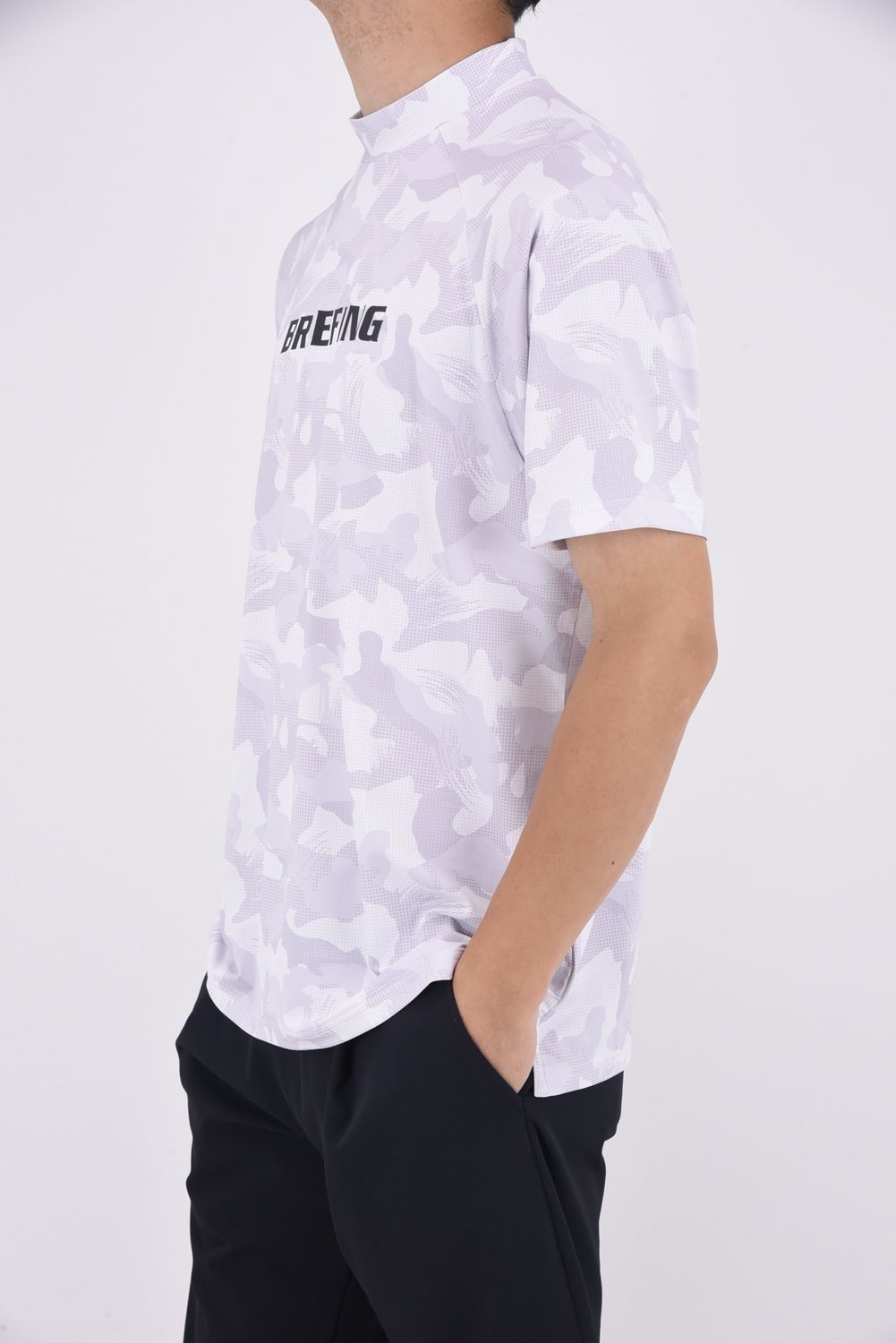 BRIEFING - MENS CAMOUFLAGE HIGH NECK RELAXED FIT/ カモフラ