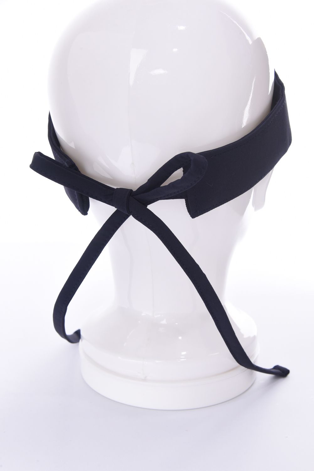 【26SS】【レディース】 WOMEN’S SMALL LOGO RIBBON VISOR / ブランドロゴ バックリボン リボンサンバイザー (ネイビー)