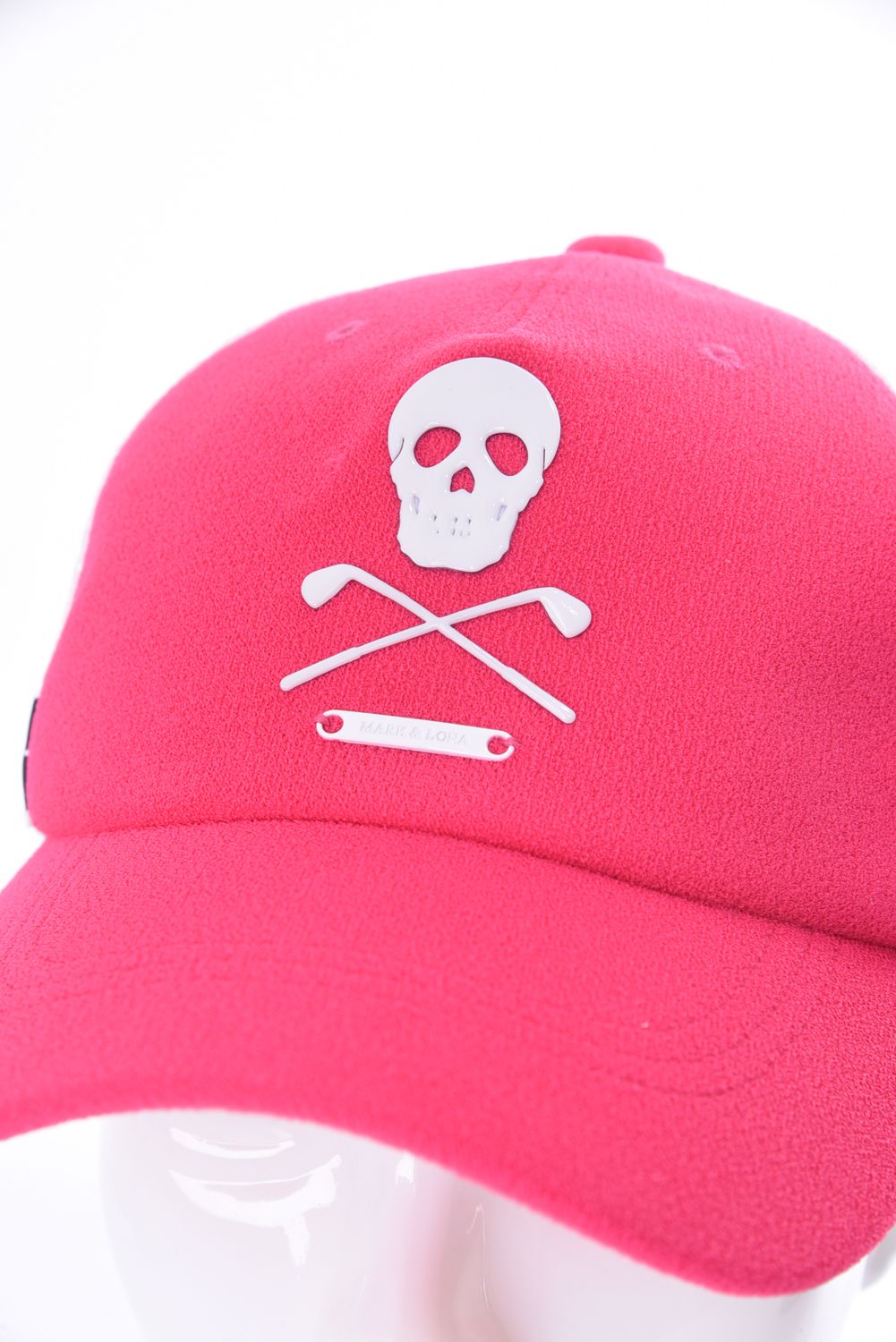 MARK&LONA - IRON SKULL TRUCKER CAP / ミニパイル生地 アイアンスカル メッシュキャップ (ピンク) |  GOSSIP GOLF