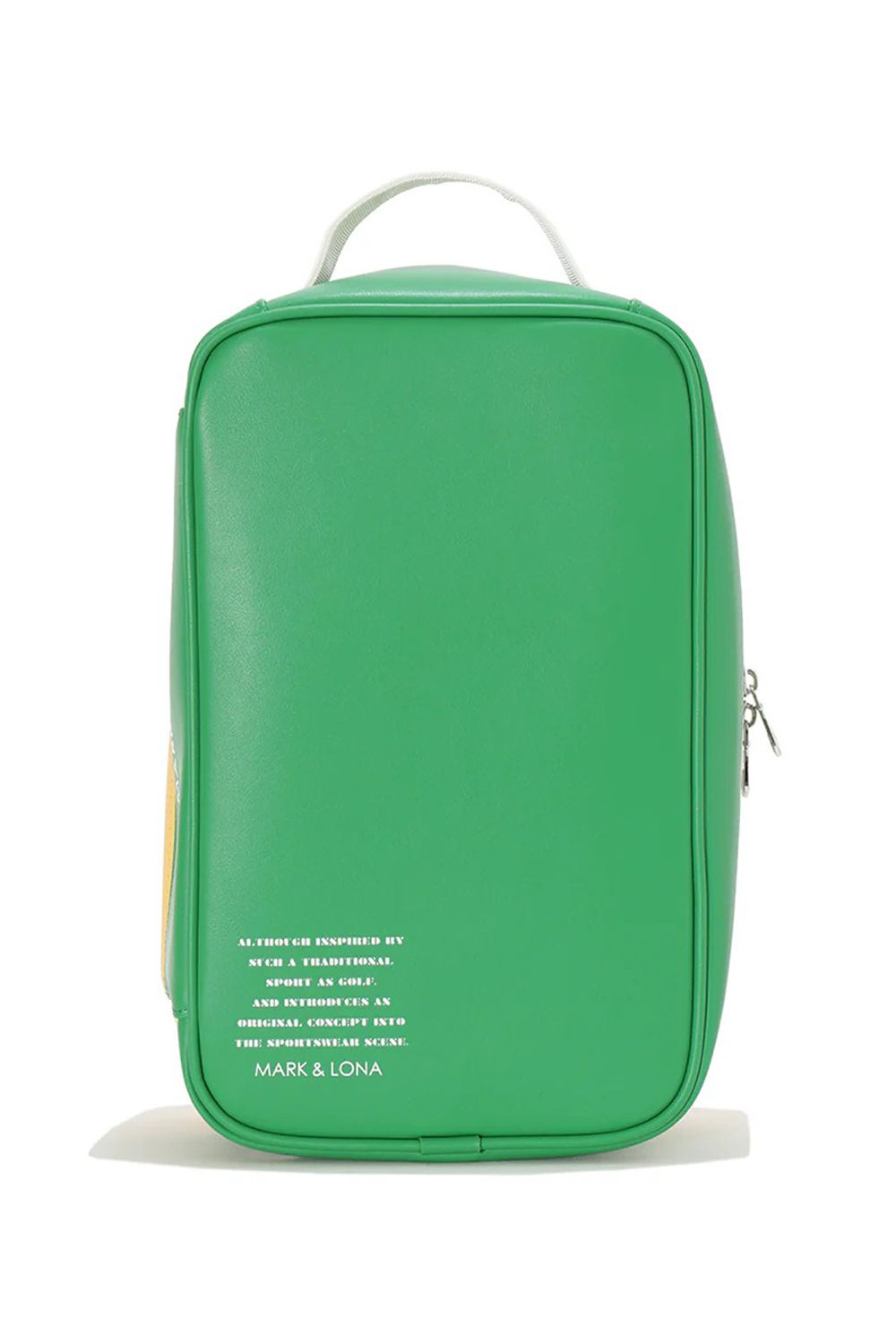 【26SS】 ML DUAL-TONE SHOE BAG / バイカラー ロゴパッチワーク シューズバッグ (イエロー)