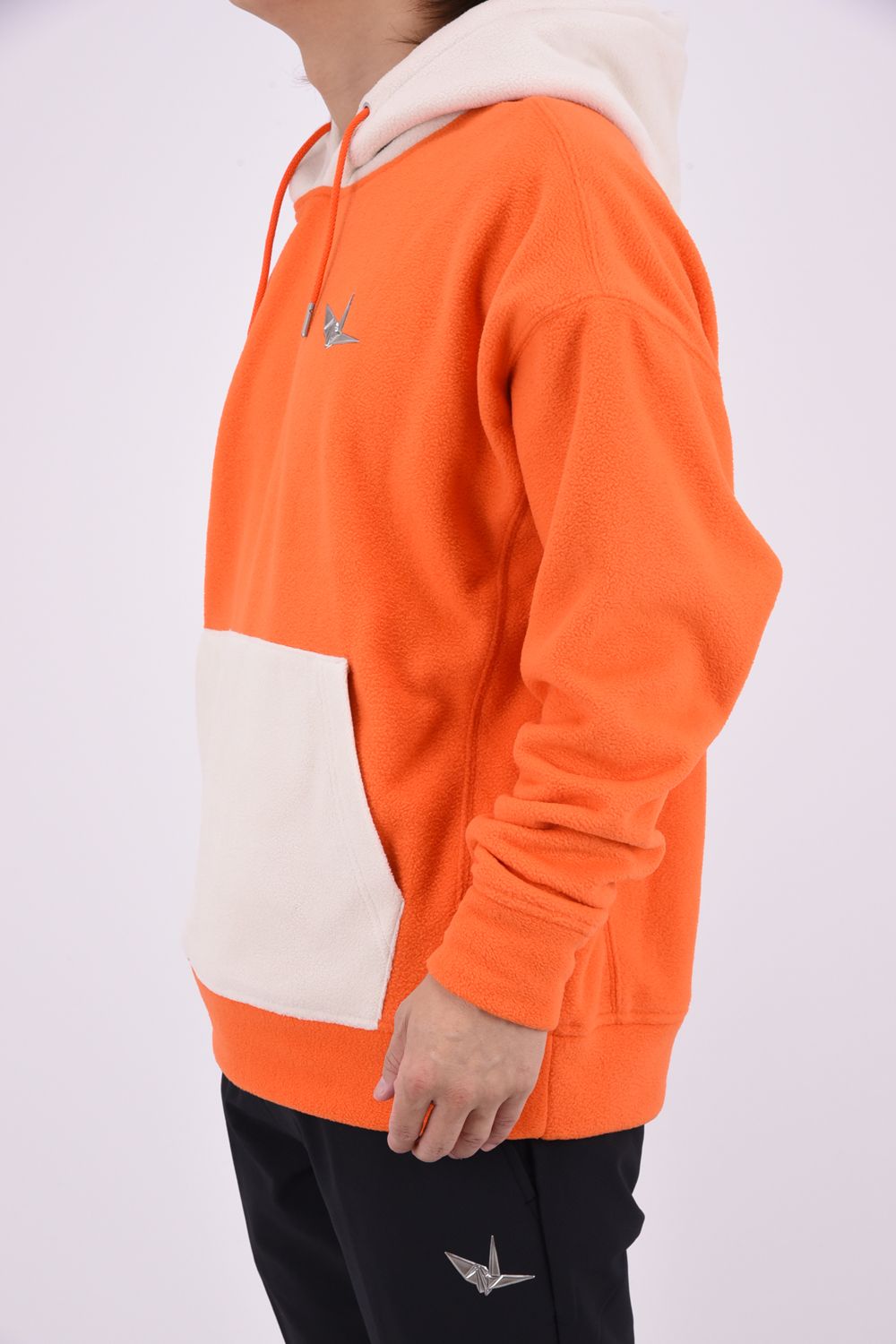【26AW】 Fleece Hoodie / ツートーン フリースパーカー (オレンジ/ホワイト)