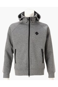 【26AW】 MEN’S WARM LINE PARKA / ダンボールニット サイドライン ジップアップパーカー (グレー)