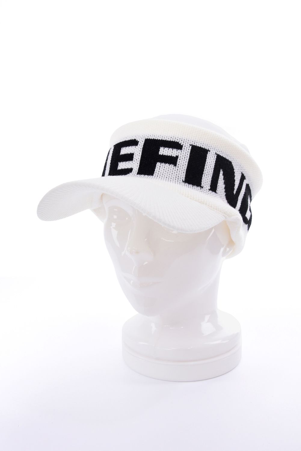 【26AW】 MEN’S KNIT VISOR / ブランドロゴ ニットサンバイザー (ホワイト)