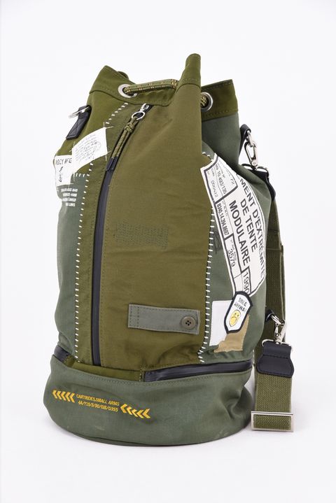 【2026 MILITARY SERIES】  ZZ26-DBB02 / コーデュラナイロン・コットン バッグ (カーキ)