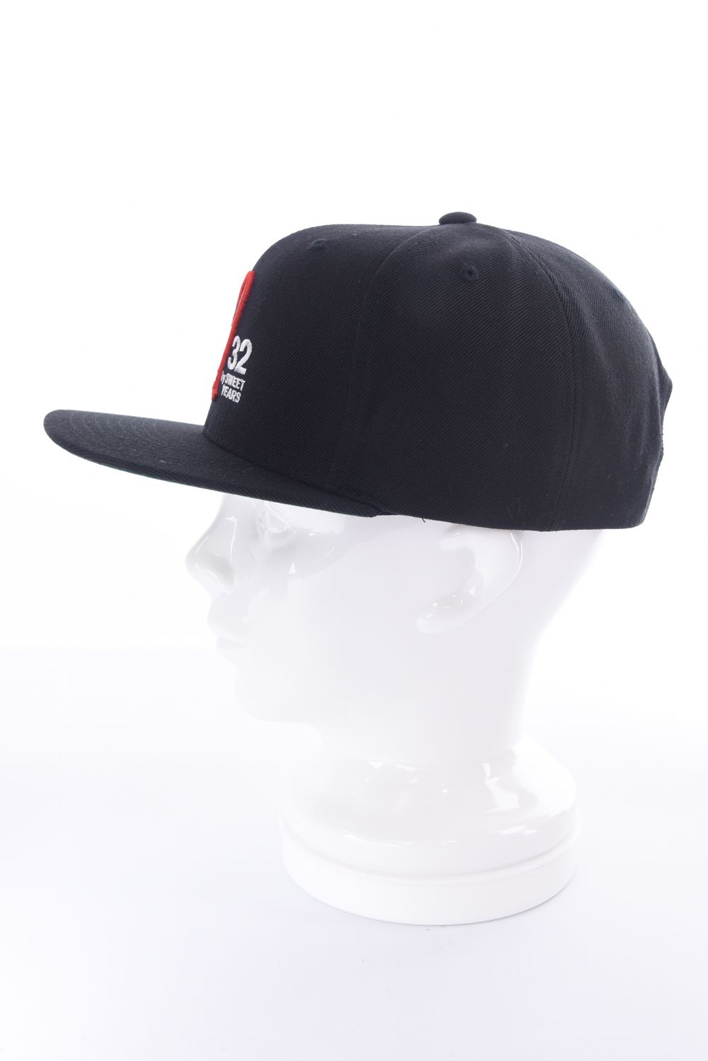 【26SS】 HEART MIX LOGO SNAPBACK CAP / ブランドロゴ刺繍 スナップバック フラットキャップ (ブラック)