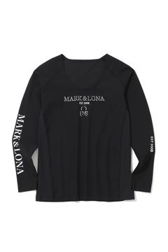 【26SS】 HEC U-NECK UV BASE LAYER / ブランドロゴ ロングスリーブ Uネック サマーインナーTシャツ (ブラック)