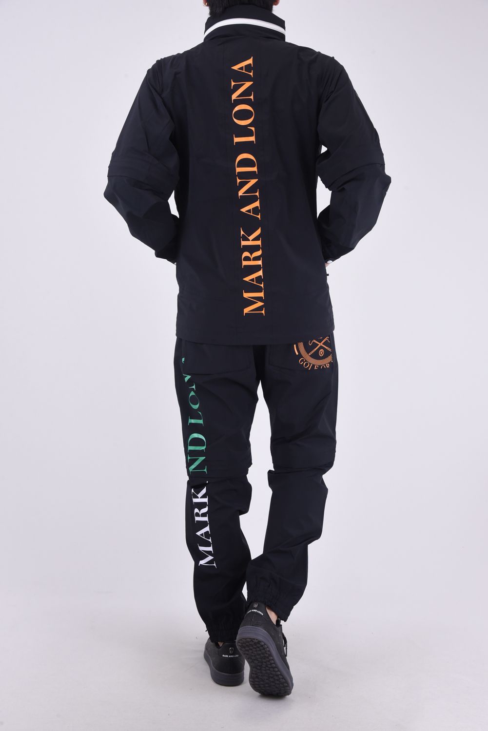AXIS 3LAYER SYSTEM JACKET / ブランドロゴプリント サークルスカル レインジャケット ブラック - 44(S)