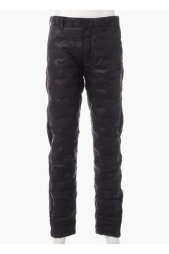 【25AW】 MEN'S HYBRID DOWN PANTS / ストレッチタフタ ダイヤモンドロゴ ハイブリッドダウンパンツ (ブラック/カモ)