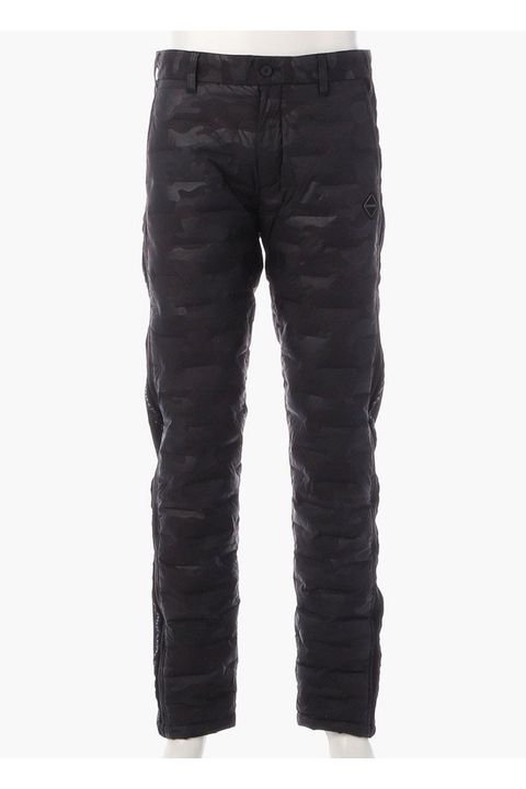 【25AW】 MEN'S HYBRID DOWN PANTS / ストレッチタフタ ダイヤモンドロゴ ハイブリッドダウンパンツ (ブラック/カモ)