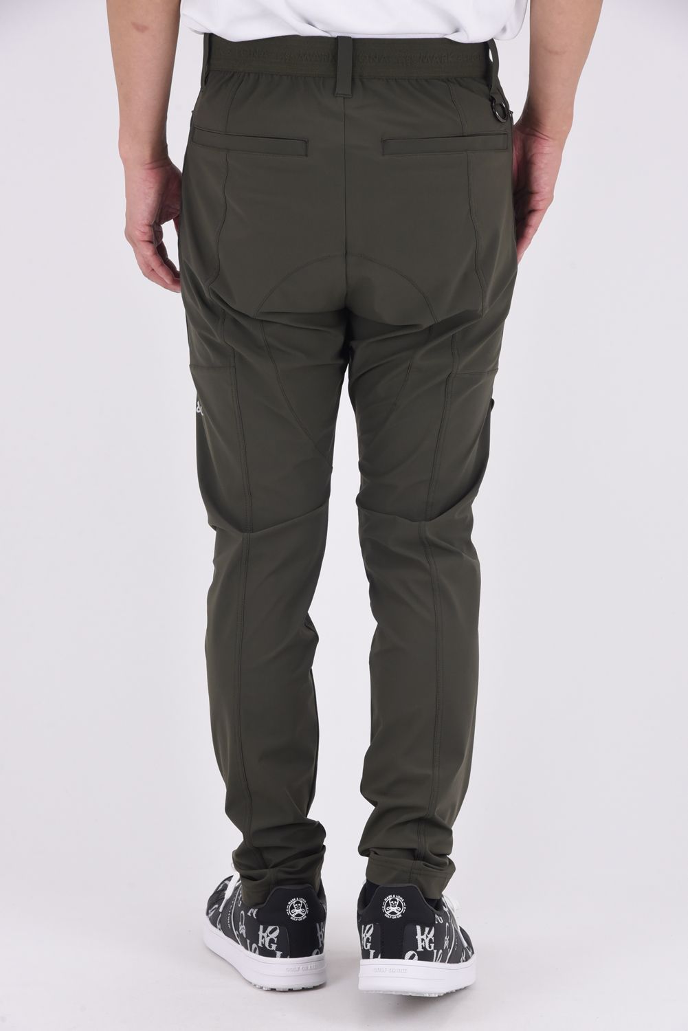 【2025AW】 S.I.D HYPER STRETCH PANTS / リフレクターロゴプリント シリコンワッペン テクニカルロングパンツ (カーキ)