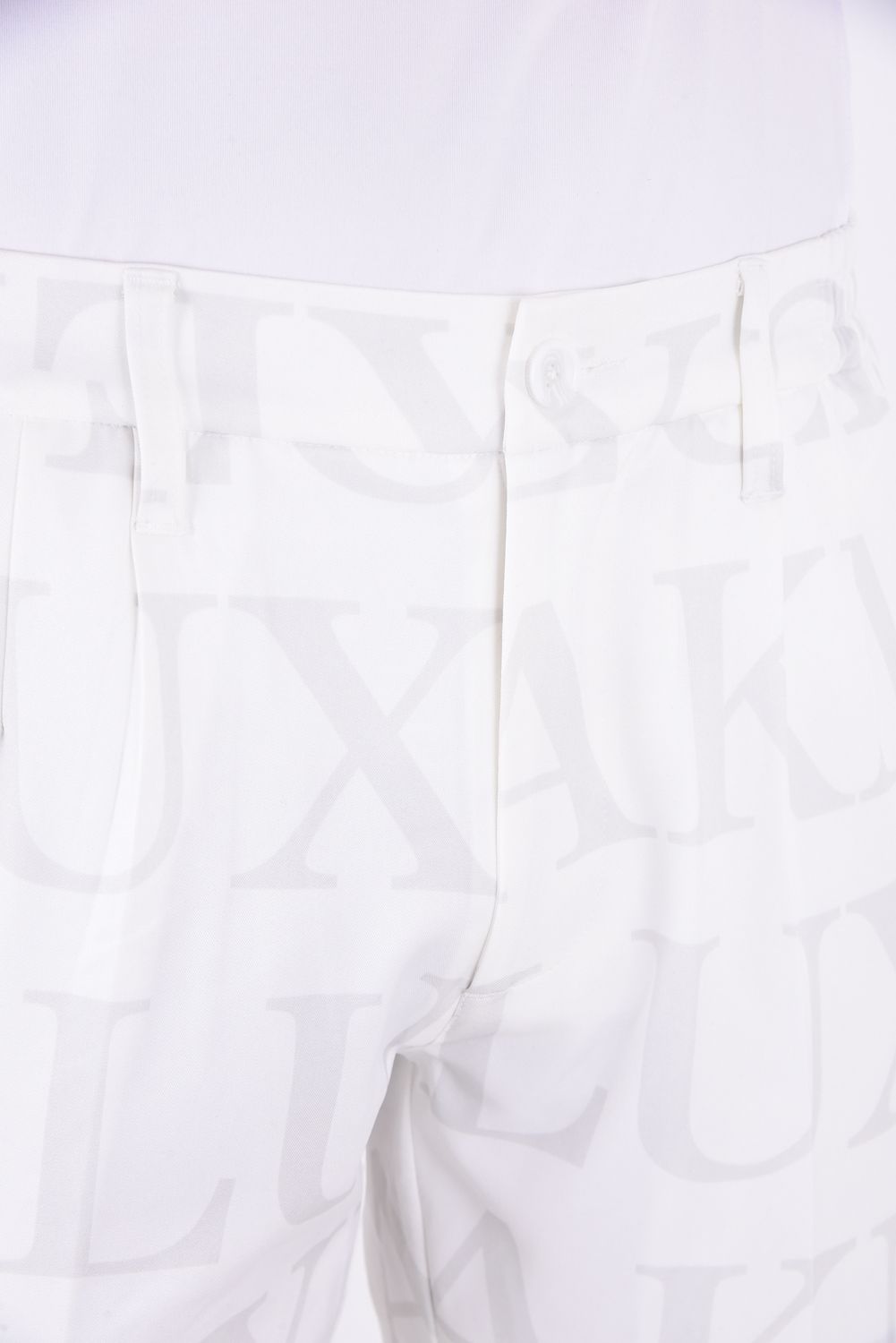 【春夏仕様】SAME LOGO PANTS / 総柄ロゴスラックス (ホワイト)