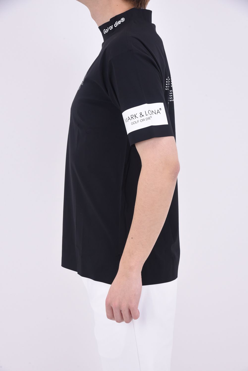 新作MARK&LONA モックネックTシャツ Lサイズ BLACK 新品 - ウエア(男性用)