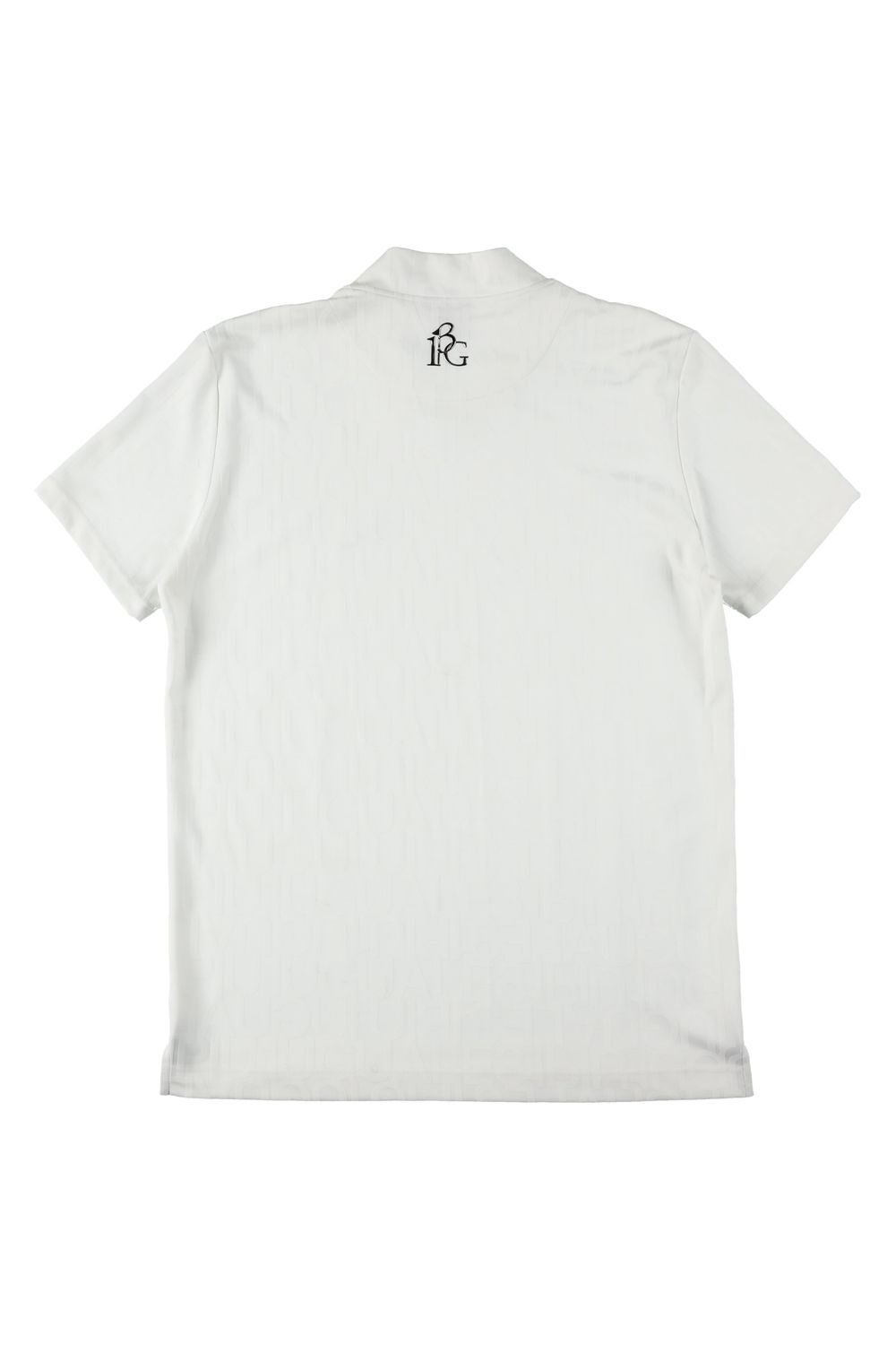 SS MOCK / アイコンロゴ 半袖 モックネック Tシャツ (ホワイト)