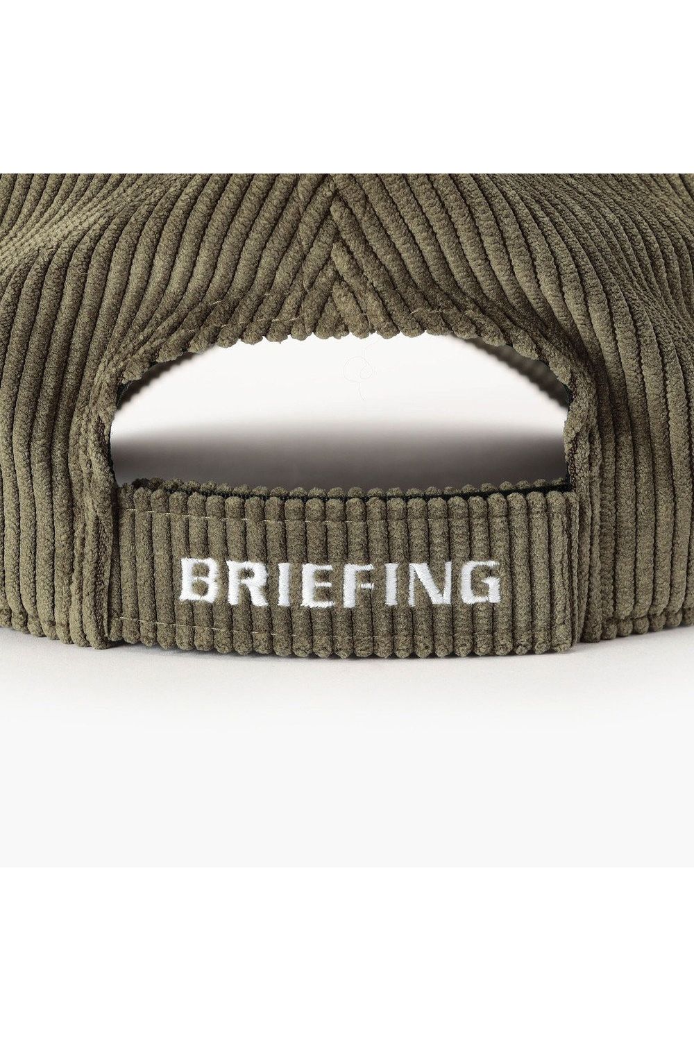 【26AW】 MEN’S CORDUROY OVAL LOGO CAP / コーデュロイ生地 オーバルロゴワッペン キャップ (オリーブ)