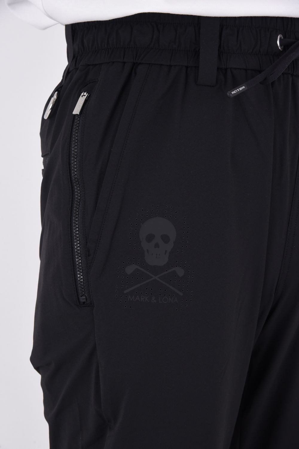【26SS】 ROGUE AIRFLOW TECH PANTS / 高機能ナイロン パンチングスカルロゴ テクニカルロングパンツ (ブラック)