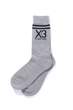 REGULAR LINE LOGO SOCKS / レギュラー ラインロゴ ソックス (ヘザーグレー)