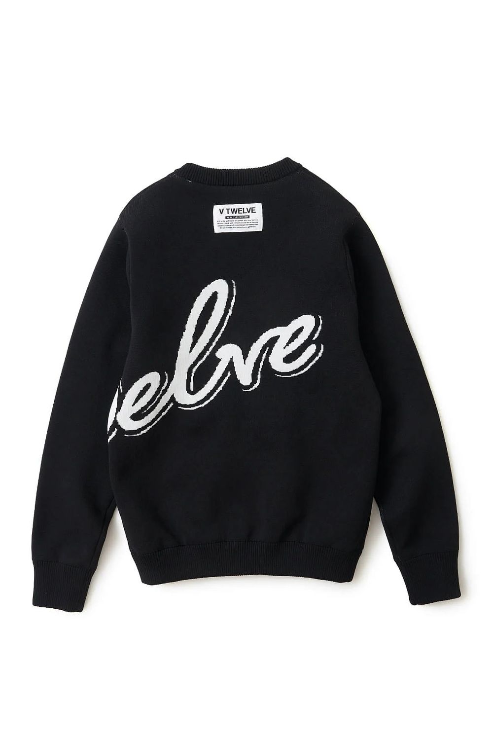 【26AW】【レディース】 BIG HICKY KNIT / ビッグロゴ 防風裏地付き クルーネックニット (ブラック)