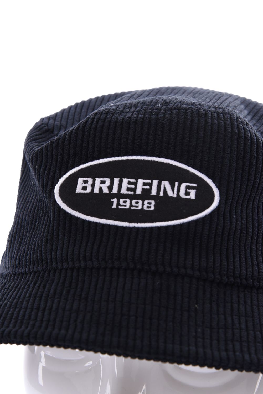 【26AW】 MEN’S CORDUROY OVAL HAT / コーデュロイ生地 オーバルロゴワッペン ハット (ブラック)