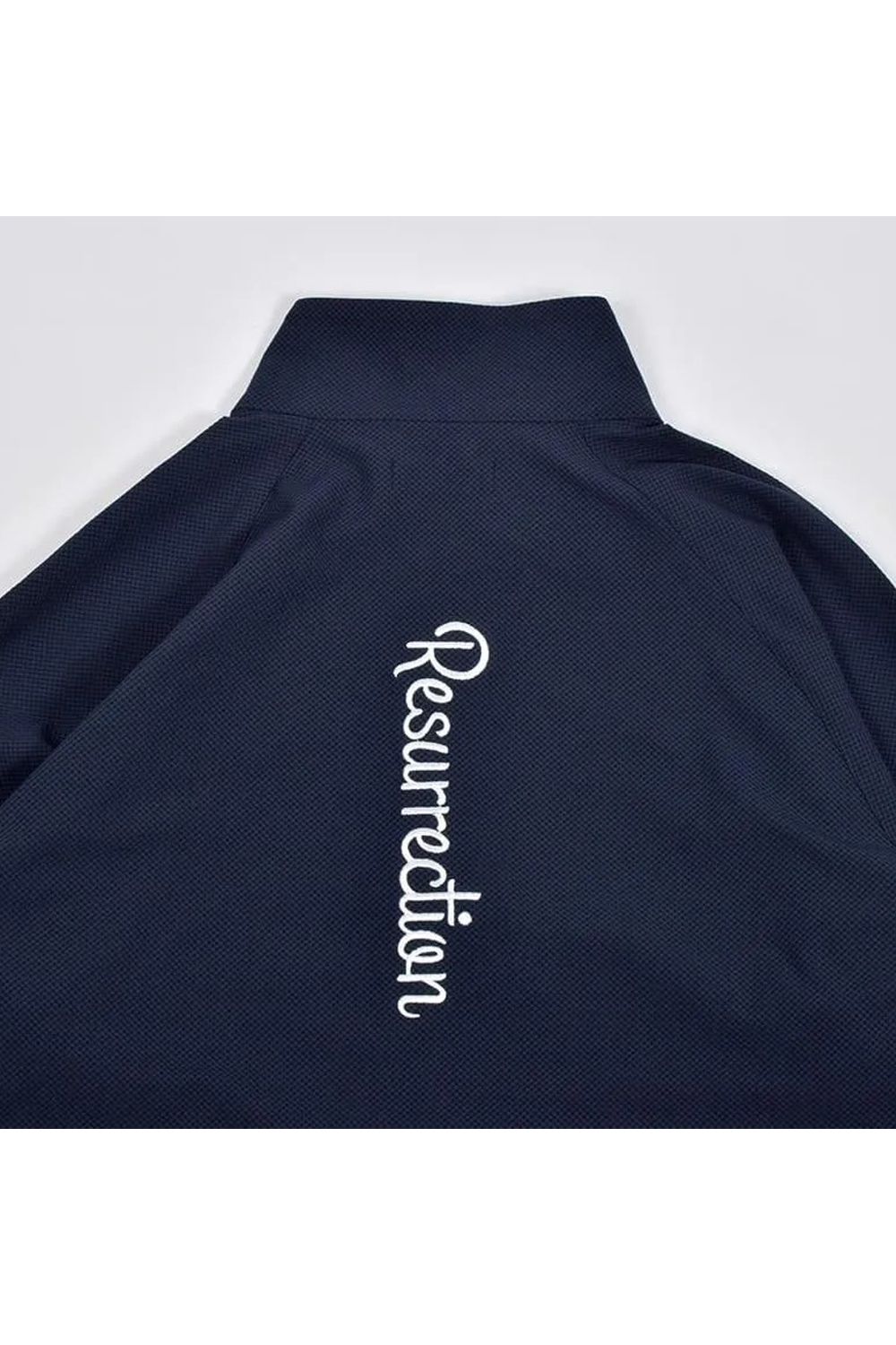 【26AW】 MENS DETACHABLE HALF ZIP SHIRT / ワッフル生地 スリーブデタッチャブル 2WAYハーフジップシャツ (ネイビー)*