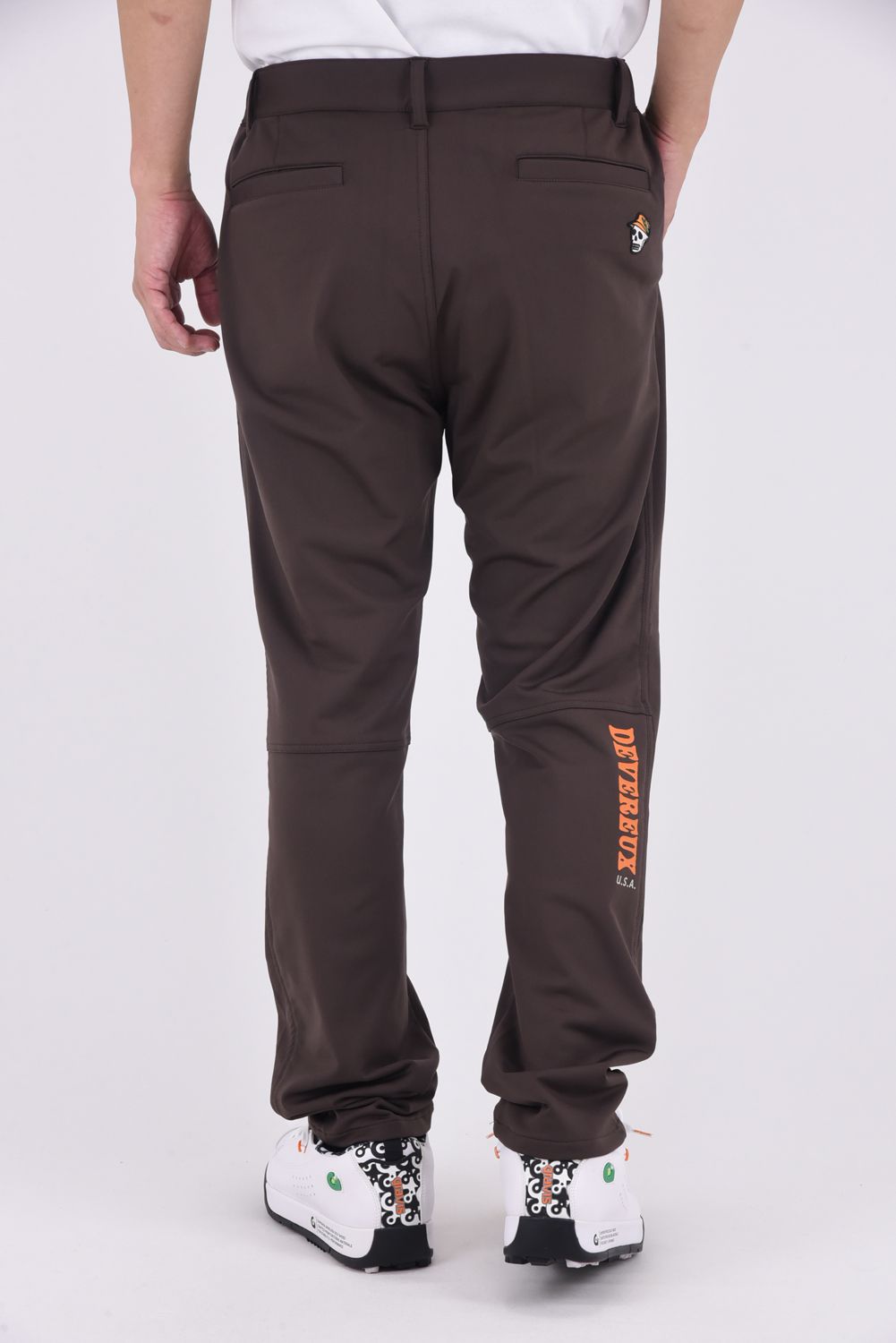 【25AW】 37.5SOUTHWEST bottoms / ブランドロゴ ロングパンツ (ブラウン)