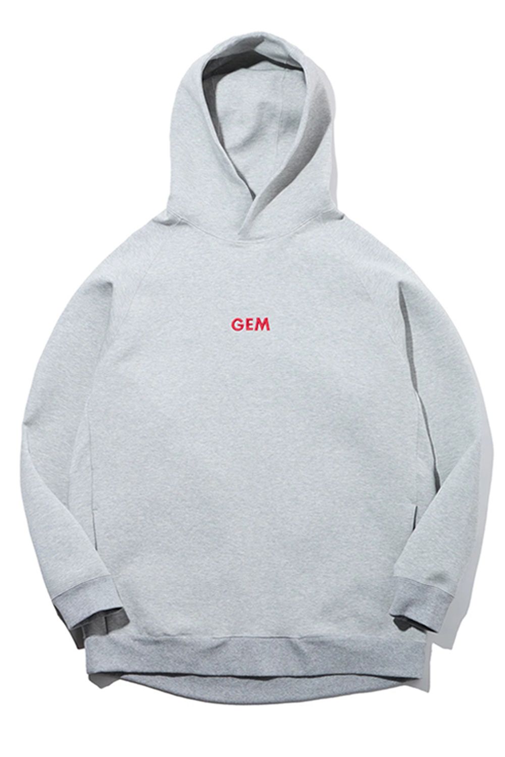 【26AW】 【ユニセックス対応】 COTTON STRETCH HOODIE / ダンボール素材 バックプリント パーカー (グレー)