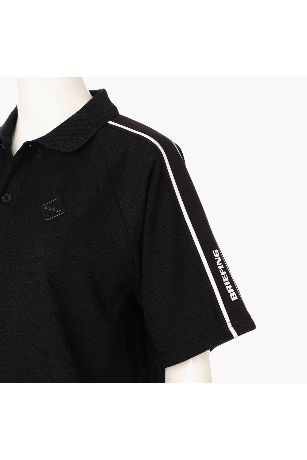 【26SS】【レディース】 WOMEN’S LINE POLO / カノコ生地 ラインロゴテープ リラックスフィット ポロシャツ (ブラック)