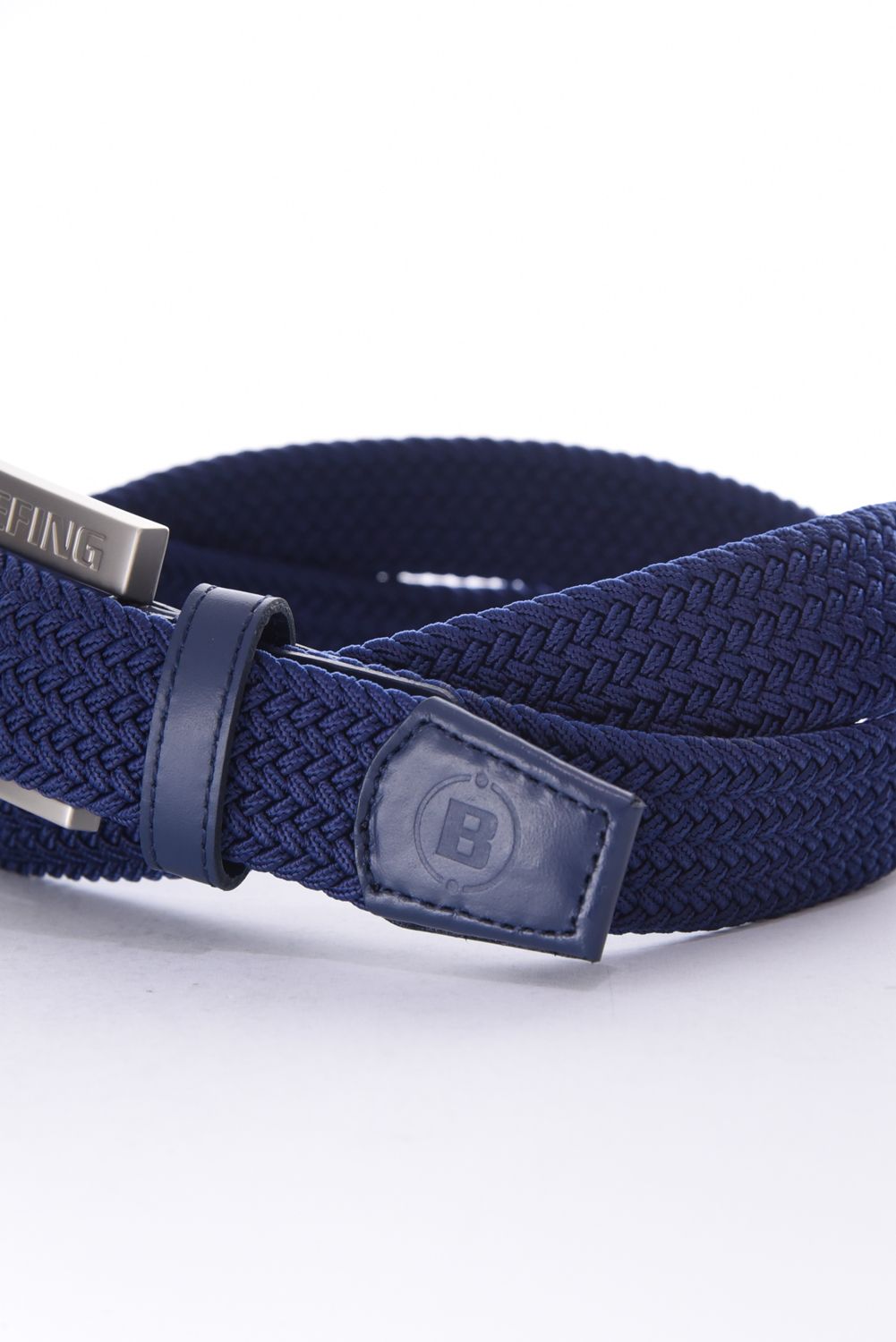 【26SS】 MS SQUARE BUCKLE MESH BELT / スクエアバックル メッシュベルト (ネイビー)