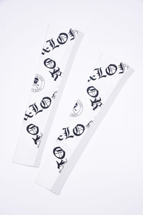 【26SS】【ユニセックス】 SOVEREIGN UV ARM SLEEVE / レターフォントロゴ アームカバー (ホワイト)