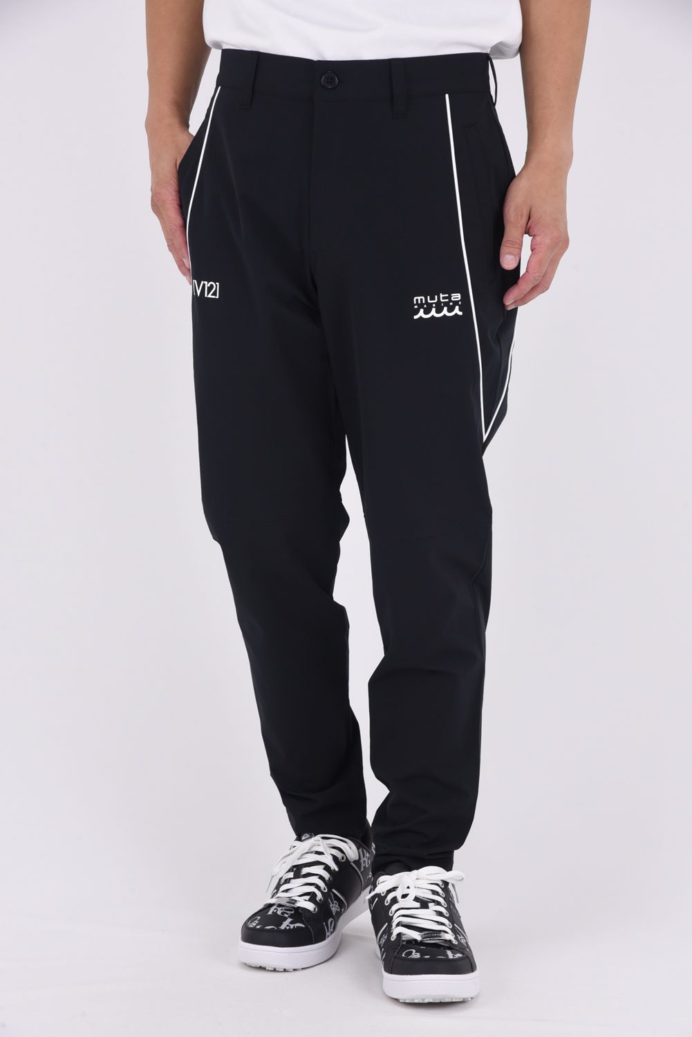 【25AW】 MU12 PANTS / ムータマリン ヴィトゥエルヴ コラボ ロングパンツ (ブラック)