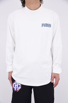 L/S MOCKNECK / BIG LUCHAグラフィックプリント ロングスリーブ モックネック (ホワイト)