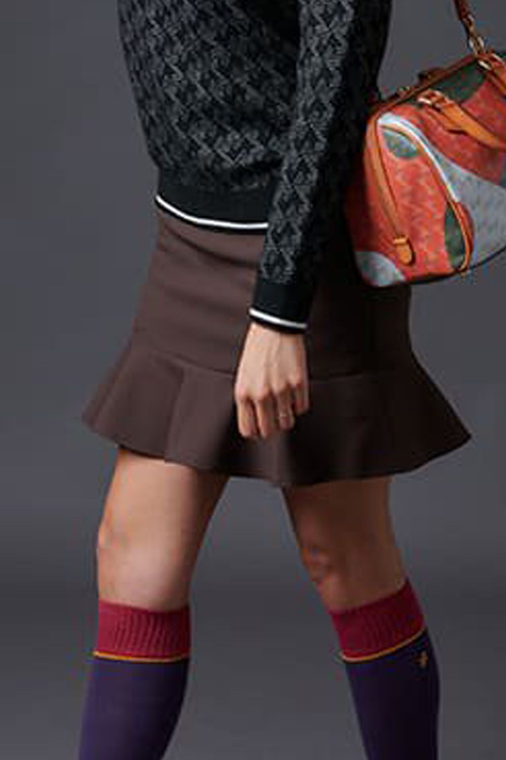 【レディース】 WOMENS SOFT THERMO PEPLUM SKIRT / 裏微起毛 ソフトサーモ ペプラム スカート (ブラウン)*