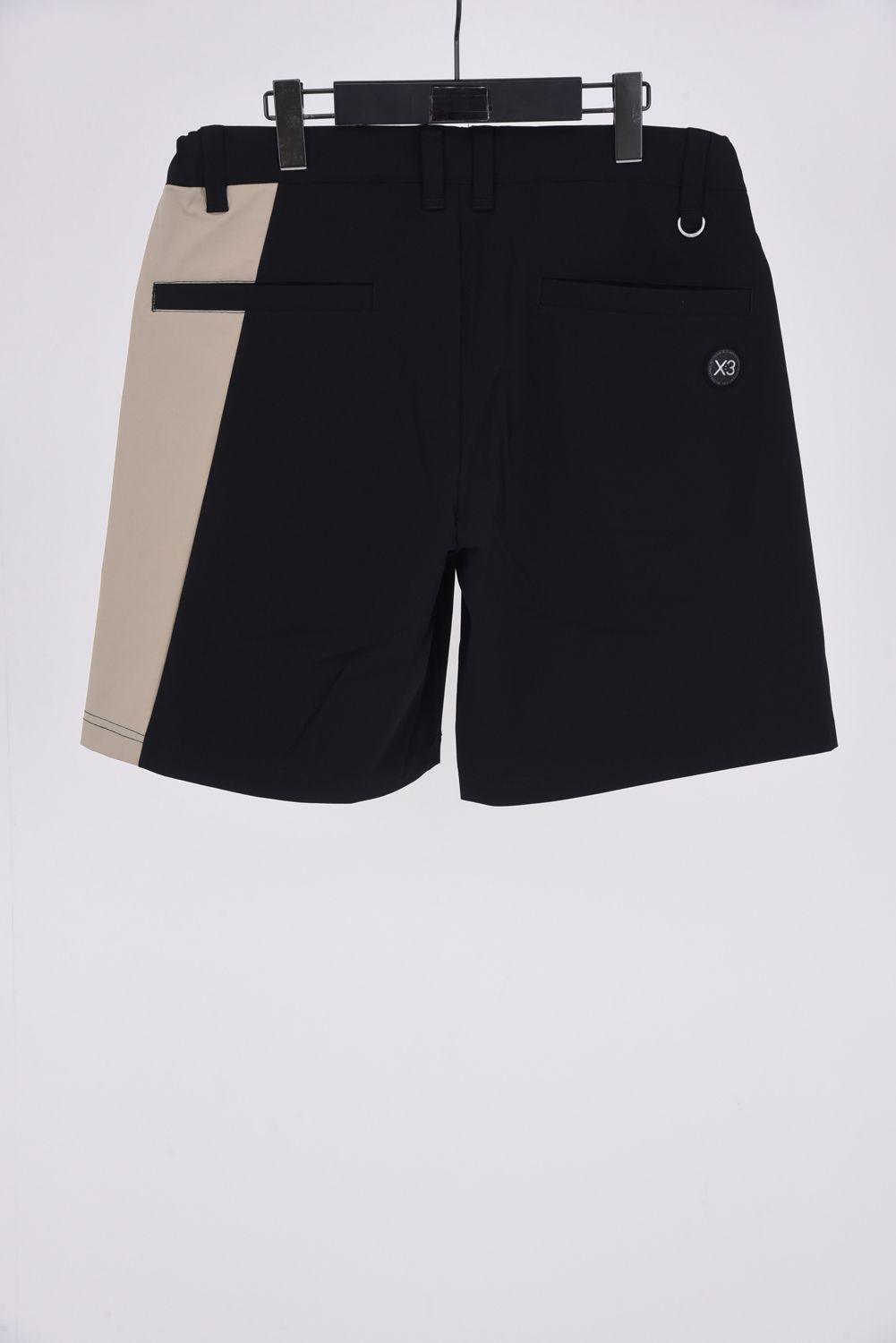 【26SS】 VERTICAL BICOLOR SHORTS / バイカラー ショートパンツ (ブラック)