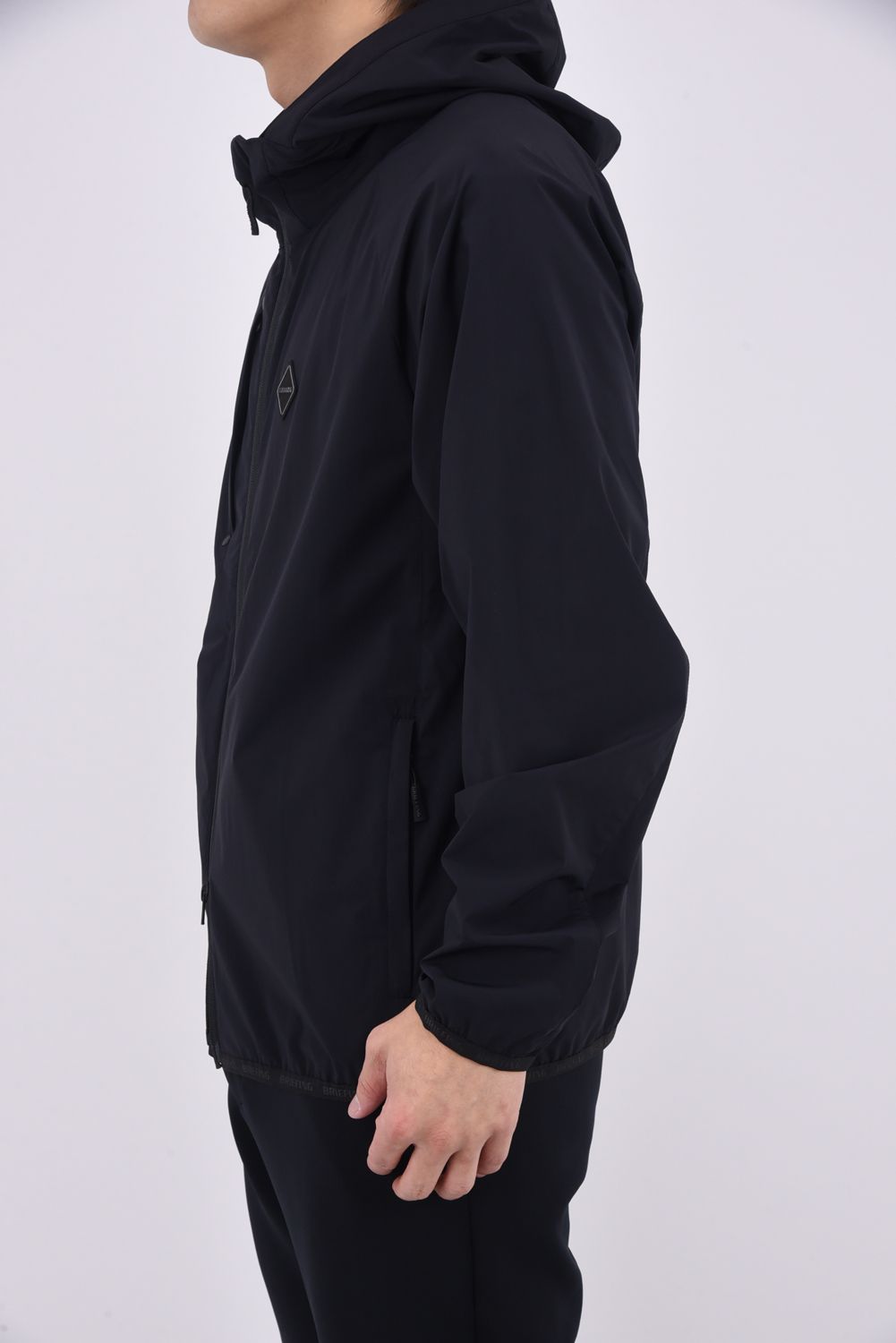 【26SS】 MEN'S POCKETABLE WIND PARKA / 4WAYストレッチタフタ ポケッタブル ライトパーカー (ブラック)