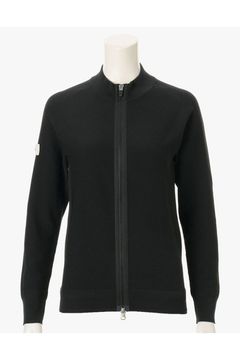 【レディース】 WOMEN'S WR KNIT BLOUSON / ブランドロゴ 超撥水糸 ニットブルゾン (ブラック)