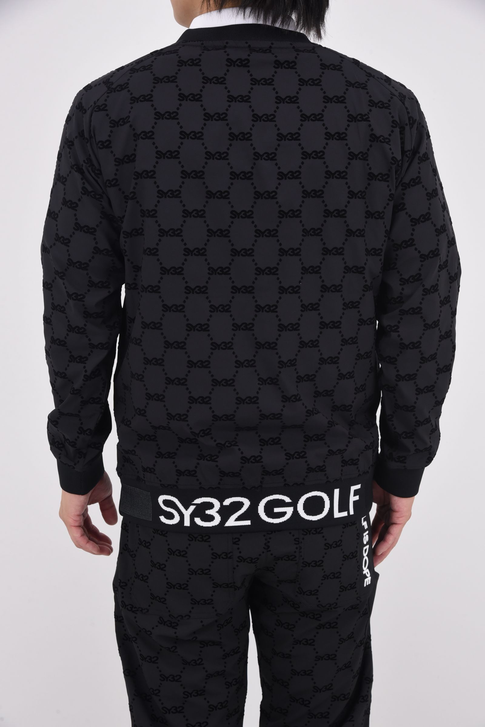 【25AW】 FLOCKY WOVEN PULLOVER / フロッキーウーブン プルオーバー (ブラック)