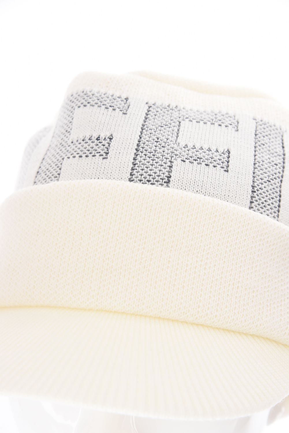 MS WR WOOL KNIT WORK CAP / ブランドロゴジャカード ニットワークキャップ (アイボリー)