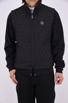 【26AW】 BLOUSON / ダイヤキルティング スリーブデタッチャブル 2WAYブルゾン&ベスト (ブラック)