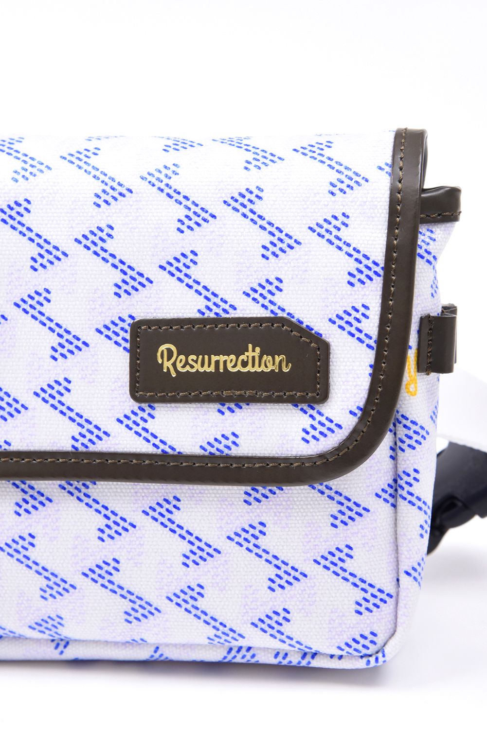 Aix （アイクス）  / ブランド オリジナルテキスタイル ウエストポーチ (アクア)