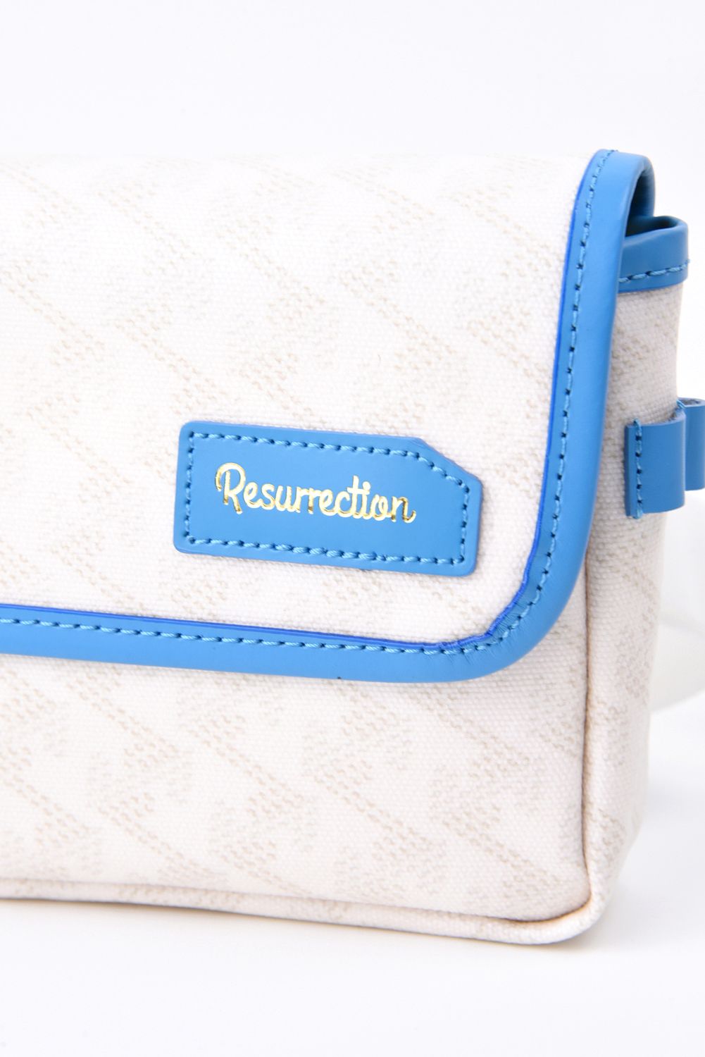 【GOSSIP GOLF別注商品】 Aix (アイクス)  / ブランド オリジナルテキスタイル ウエストポーチ （ウルトラマリン / Hイエローライニング） (4月末入荷予定）