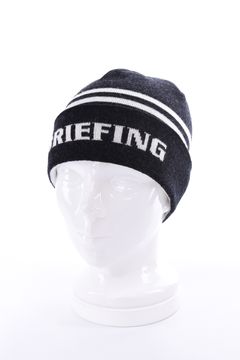 【26AW】 MEN’S WR WOOL KNIT DOUBLE LINE LOGO BEANIE / ブランドロゴ ダブルライン ニットビーニー (ブラック)