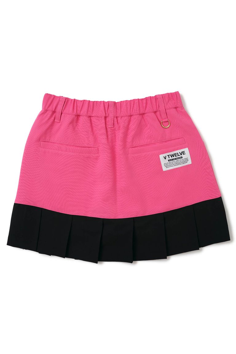 V12 - 【レディース】 BI FLARE SKIRT / フレアスカート (ピンク 
