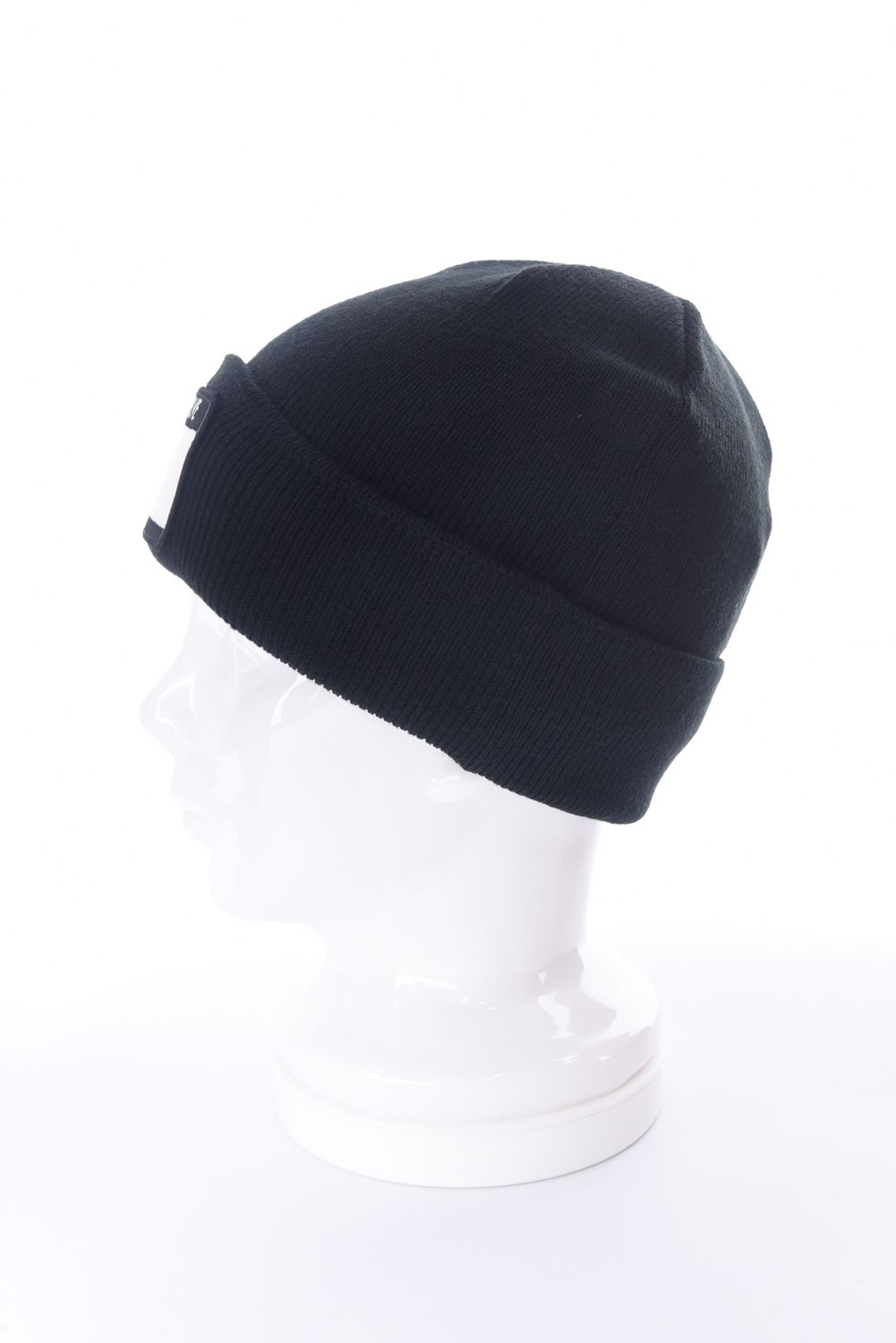 HELLO KNIT CAP / ネームタグワッペン ニットキャップ (ブラック)