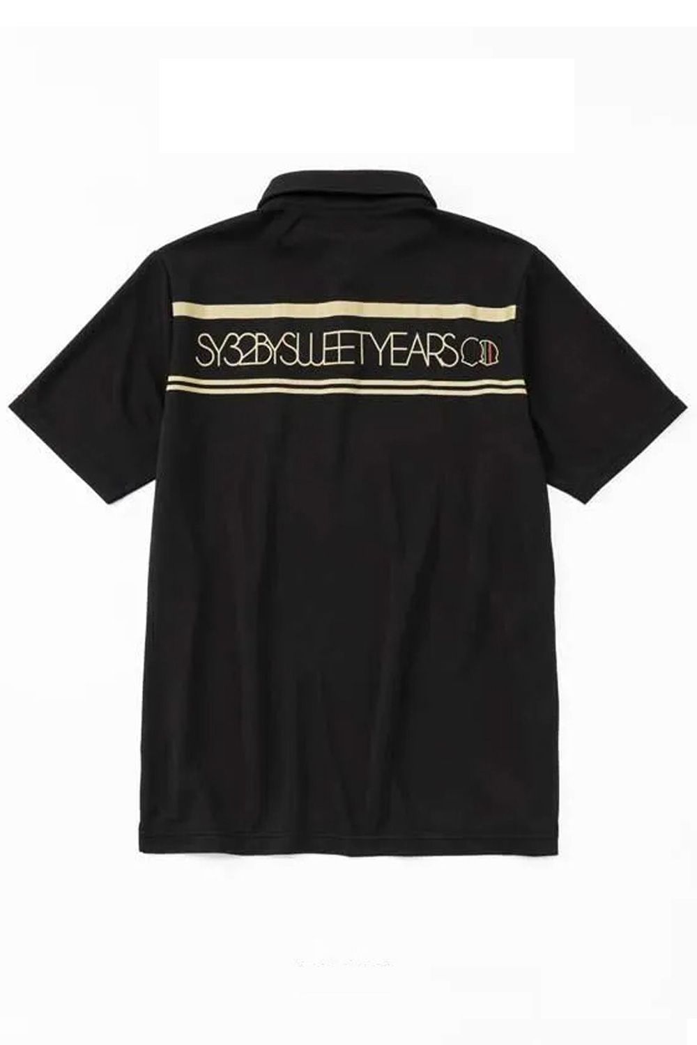 【26SS】 WAVE JQ BACK PRINT POLO / ウェーブ ジャカード バックプリント ポロシャツ (ブラック)