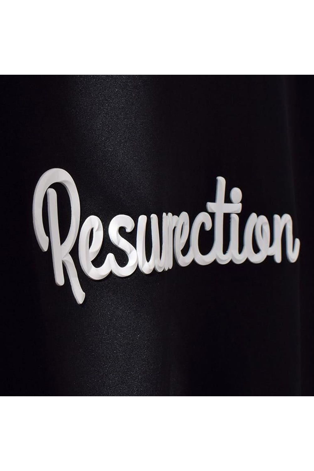 【26SS】 SILICON LOGO MOCK NECK / モノトーンシリーズ 3Dシリコンロゴ モックネックTシャツ (ブラック)*