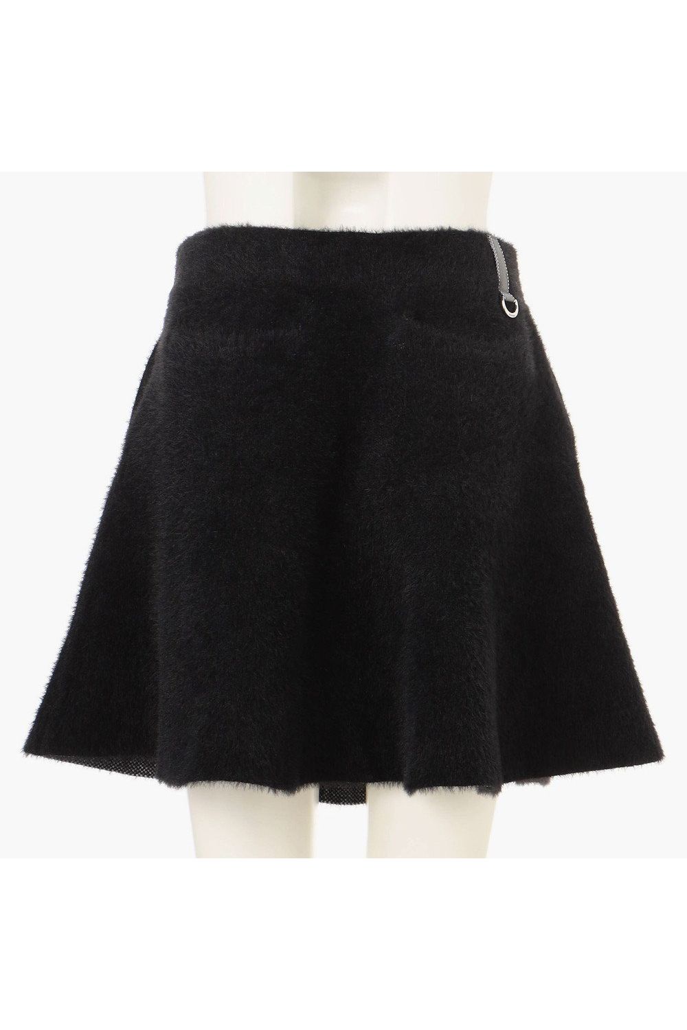 【26AW】【レディース】 WOMEN’S SHAGGY KNIT FLARE SKIRT / フレアシルエット シャギーニットスカート (ブラック)