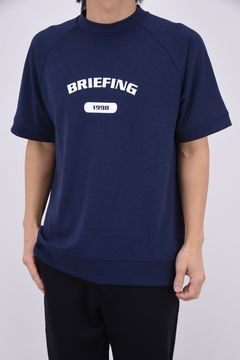 【26SS】 MEN’S COLLEGE LOGO HIGHNECK / カレッジロゴ リラックスフィット モックネックTシャツ (ネイビー)